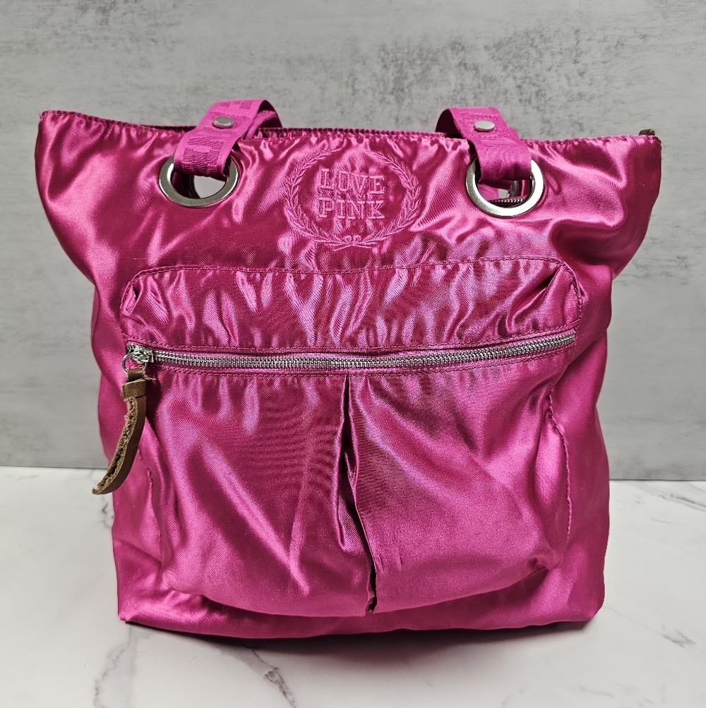 Victoria Secret PINK Metallic Vintage Tote Bag